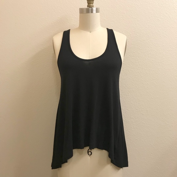 Women’s GAP Modal Rayon Criss Cross Back Tank In Black Size X-Small Petite - Picture 1 of 9